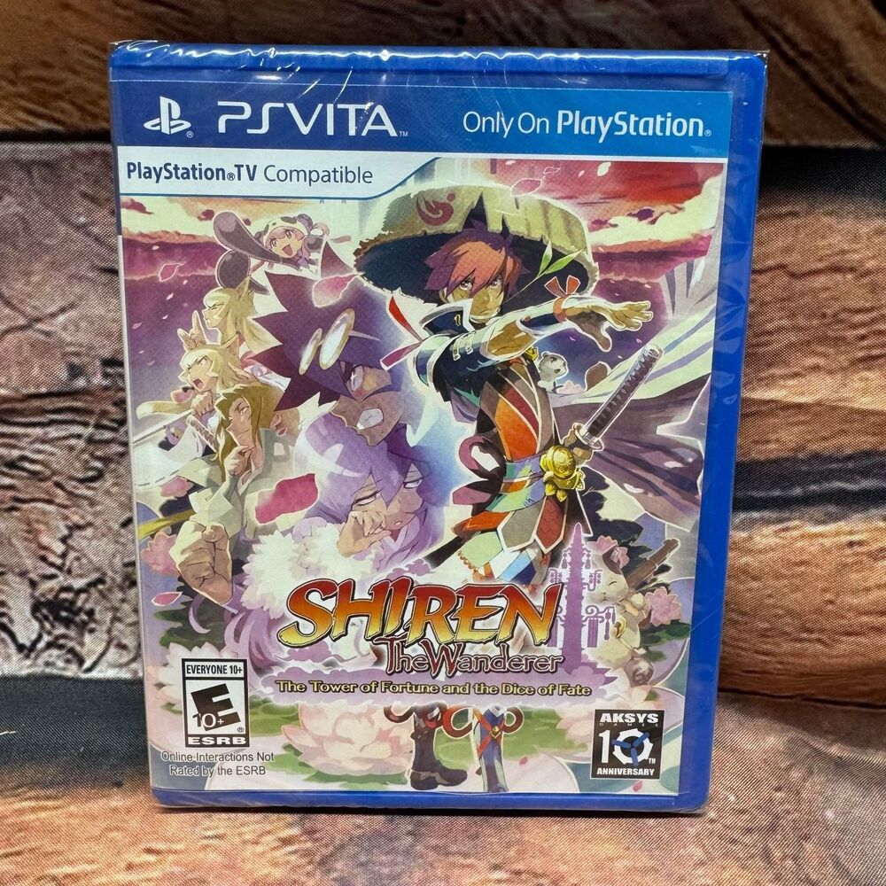 Shiren the Wanderer Tower of Fortune Dice of Fate PS Vita Game Sealed New RPG